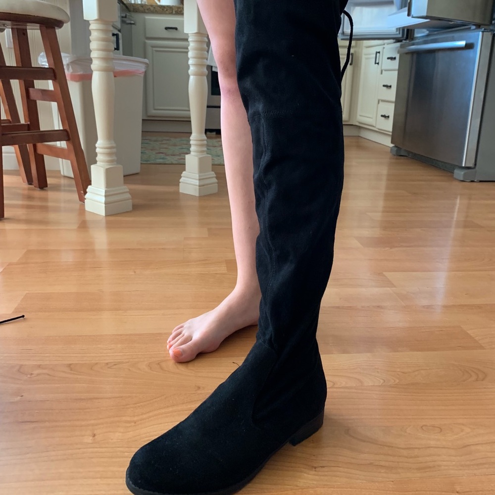Black otk boots